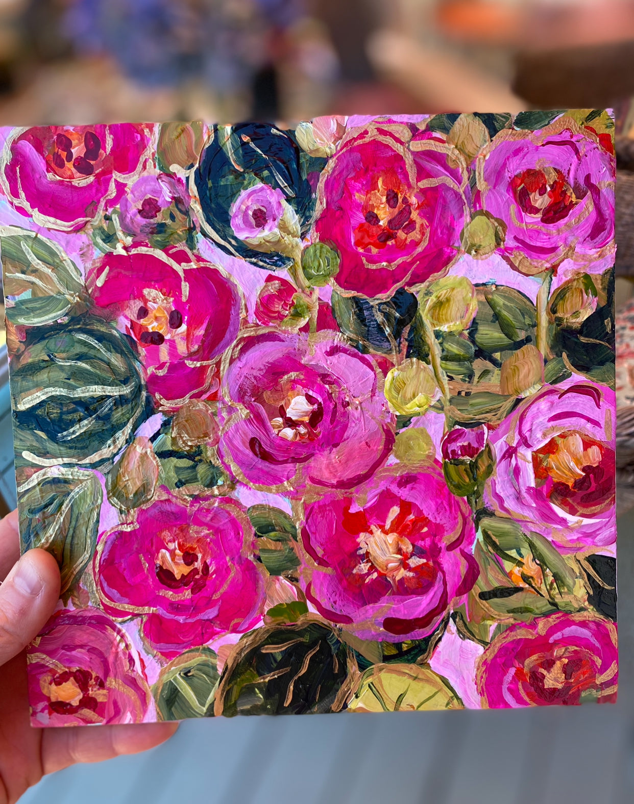 Hollyhocks Gone Wild