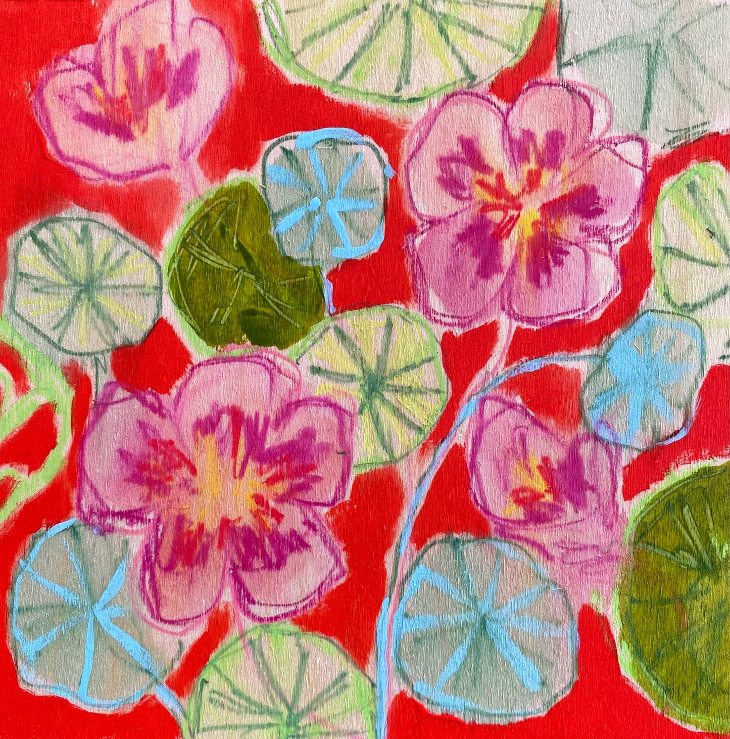 Nasturtium Joy Original Art