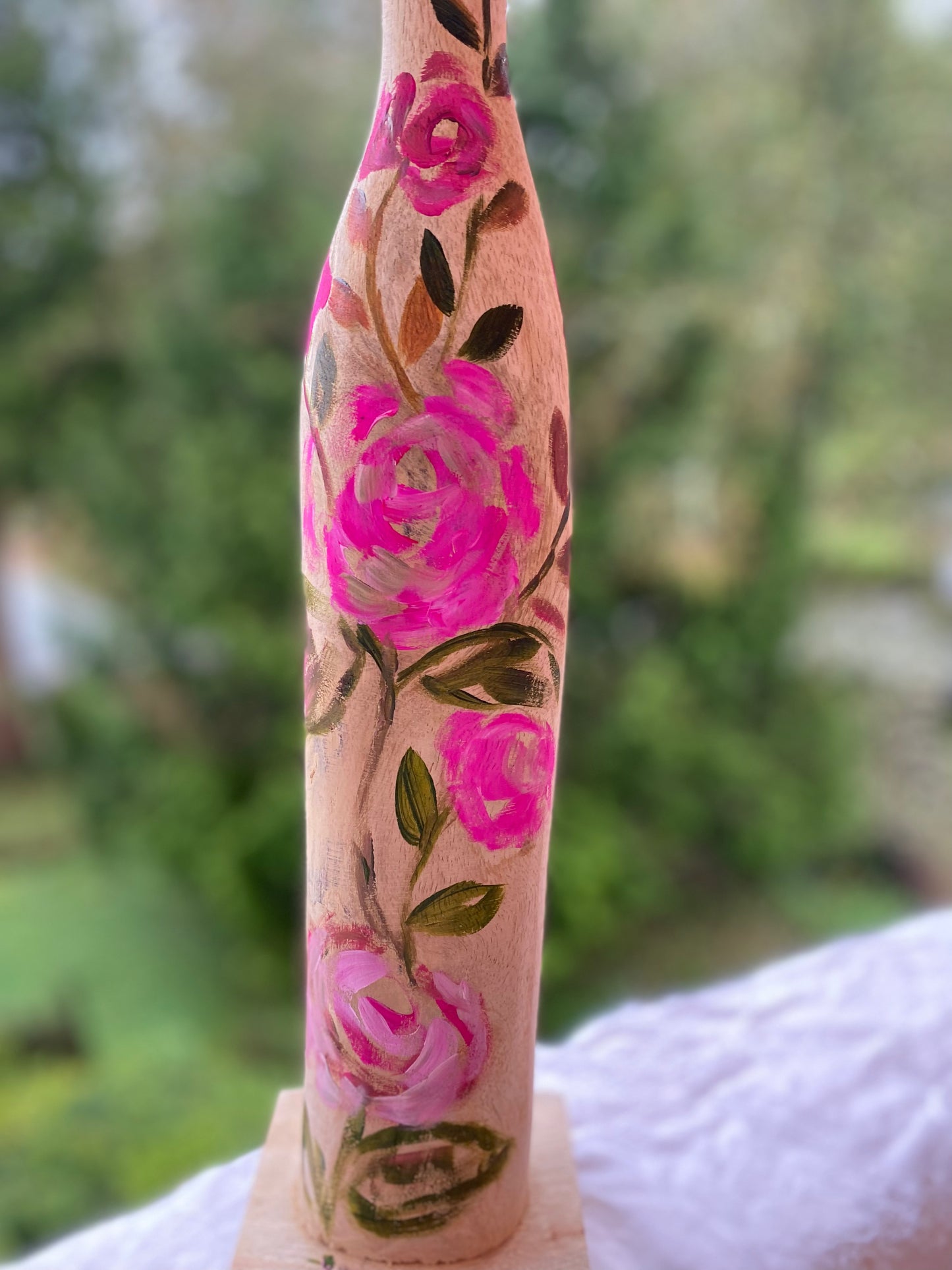 Painted Wood Statue: GODDESS OF CELEBRATION