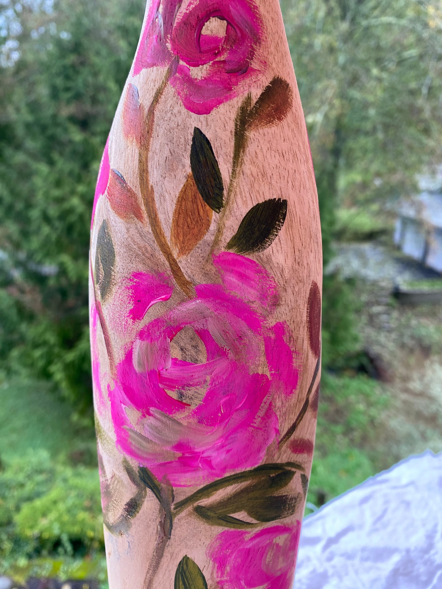 Painted Wood Statue: GODDESS OF CELEBRATION
