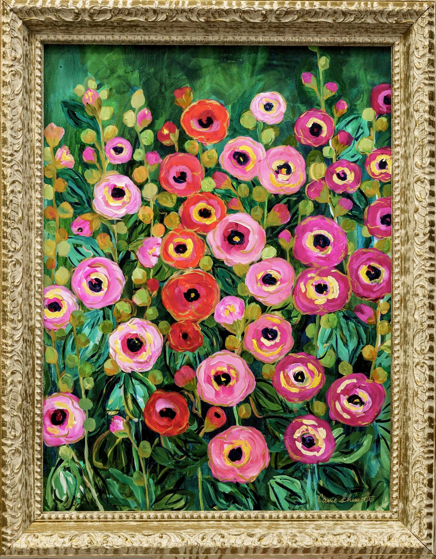Whimsical Elegance Original Painting with Frame
