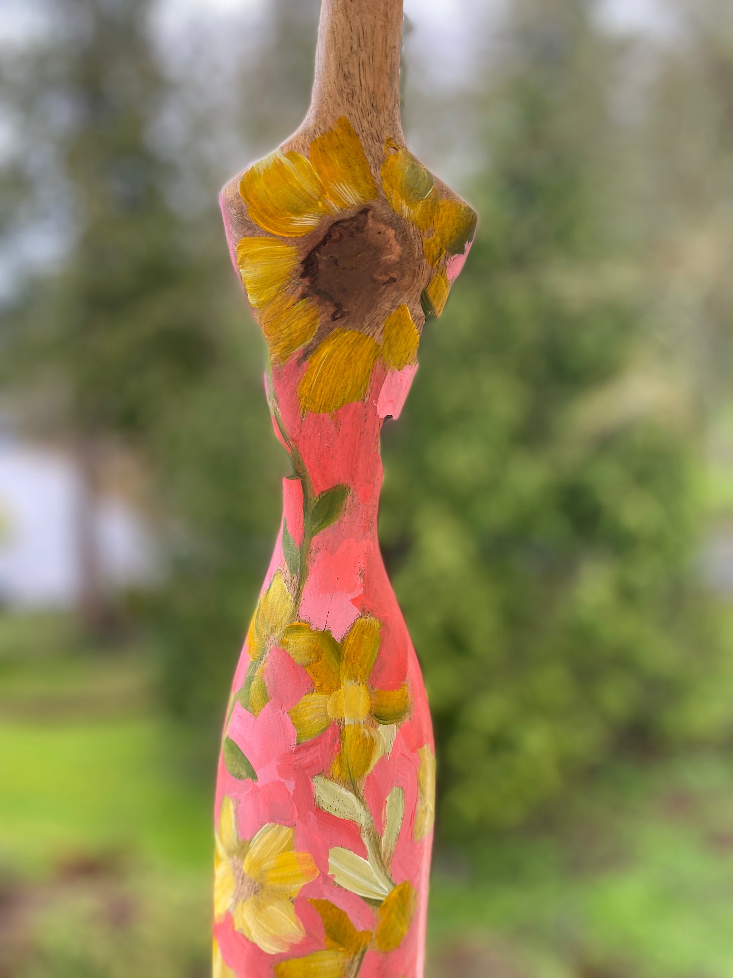 Wood Statue: GODDESS OF FAITH