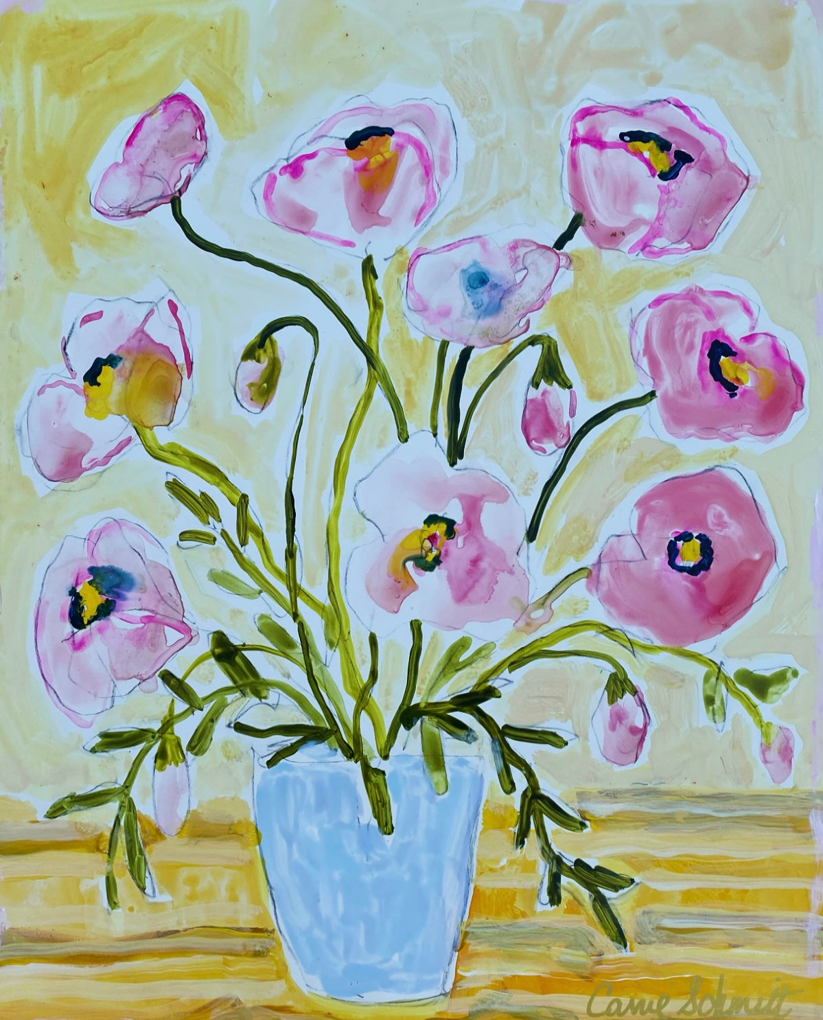 First Poppies of Summer Original Painting