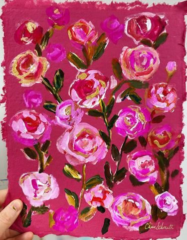 Valentine Roses 5 Original Art