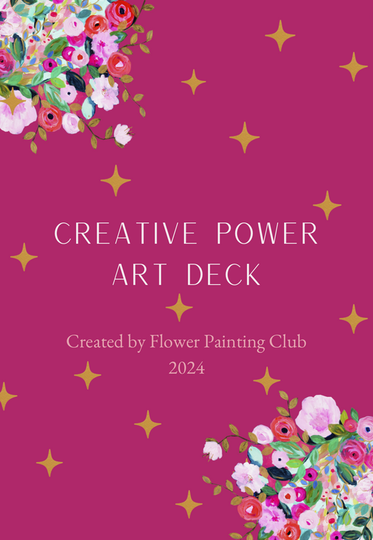 FLOWER PAINTING ART DECK