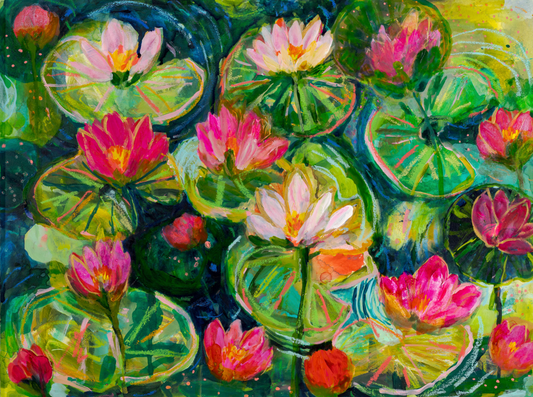 Dance of the Lilies Original Painting