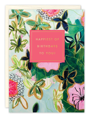 Birthday Card: HAPPIEST OF BIRTHDAYS TO YOU!