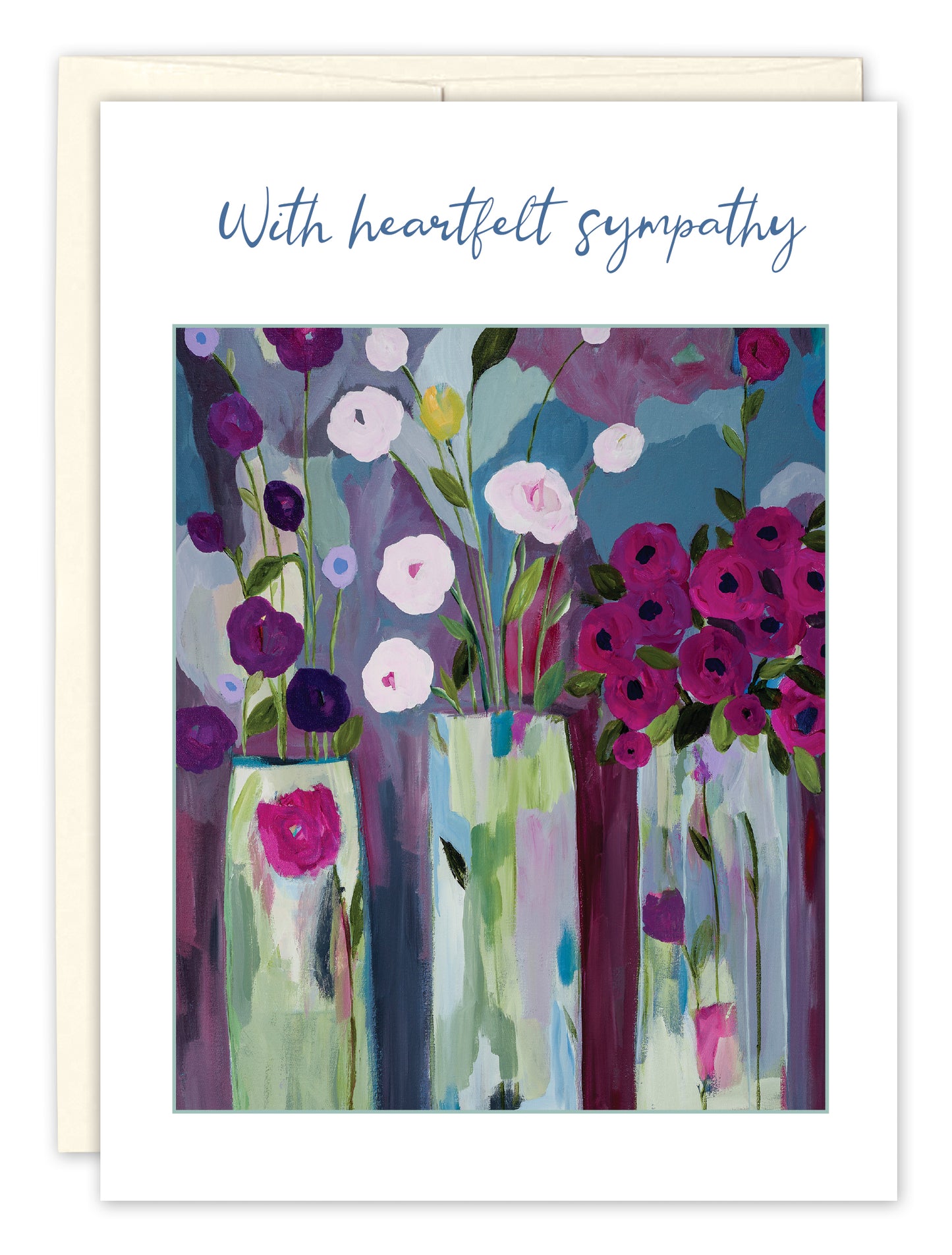 Sympathy Card: WITH HEARTFELT SYMPATHY