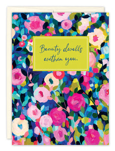 Thank You Card: BEAUTY DWELLS WITHIN YOU