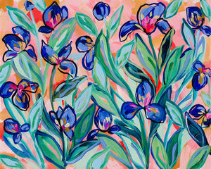 For the Love of Irises Original Art