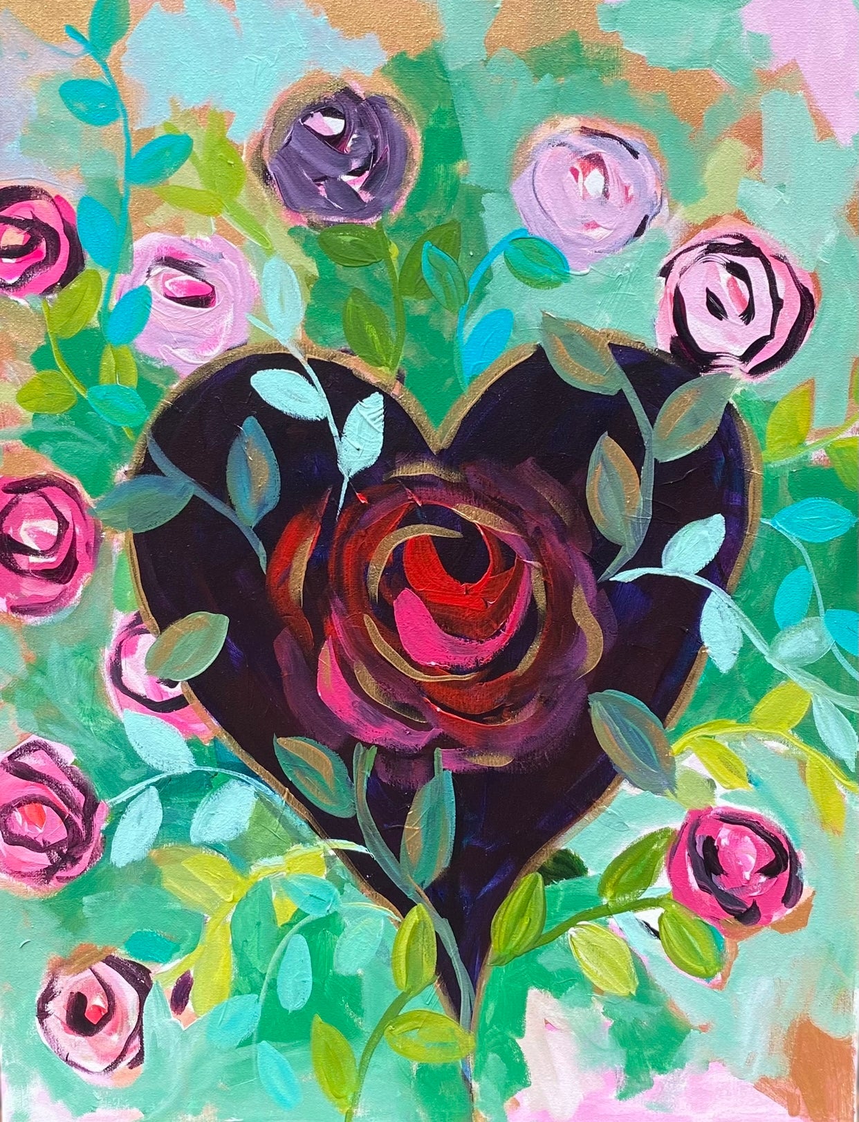 A Unique Flower In Every Heart Original Art