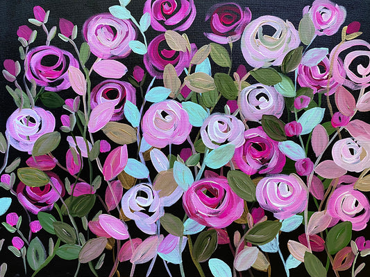 ROSE VINE DEMO 1 PAINTING