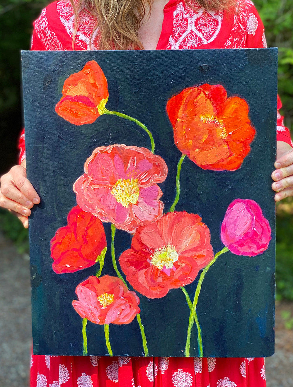 Sunshine Poppies ORIGINAL ART