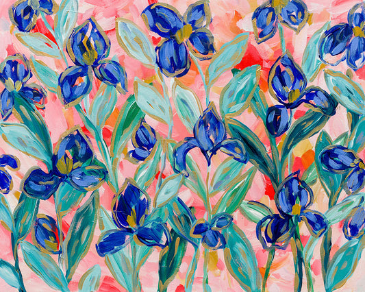 Dancing Irises Original Art